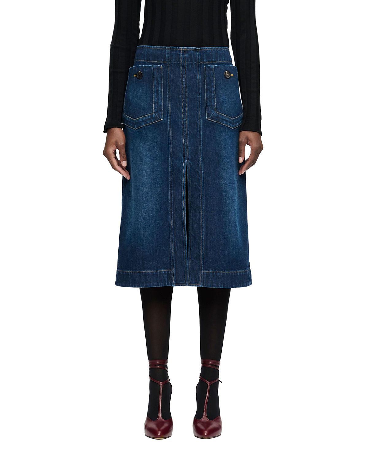 Callas Milano Fernanda Stretch Denim Skirt