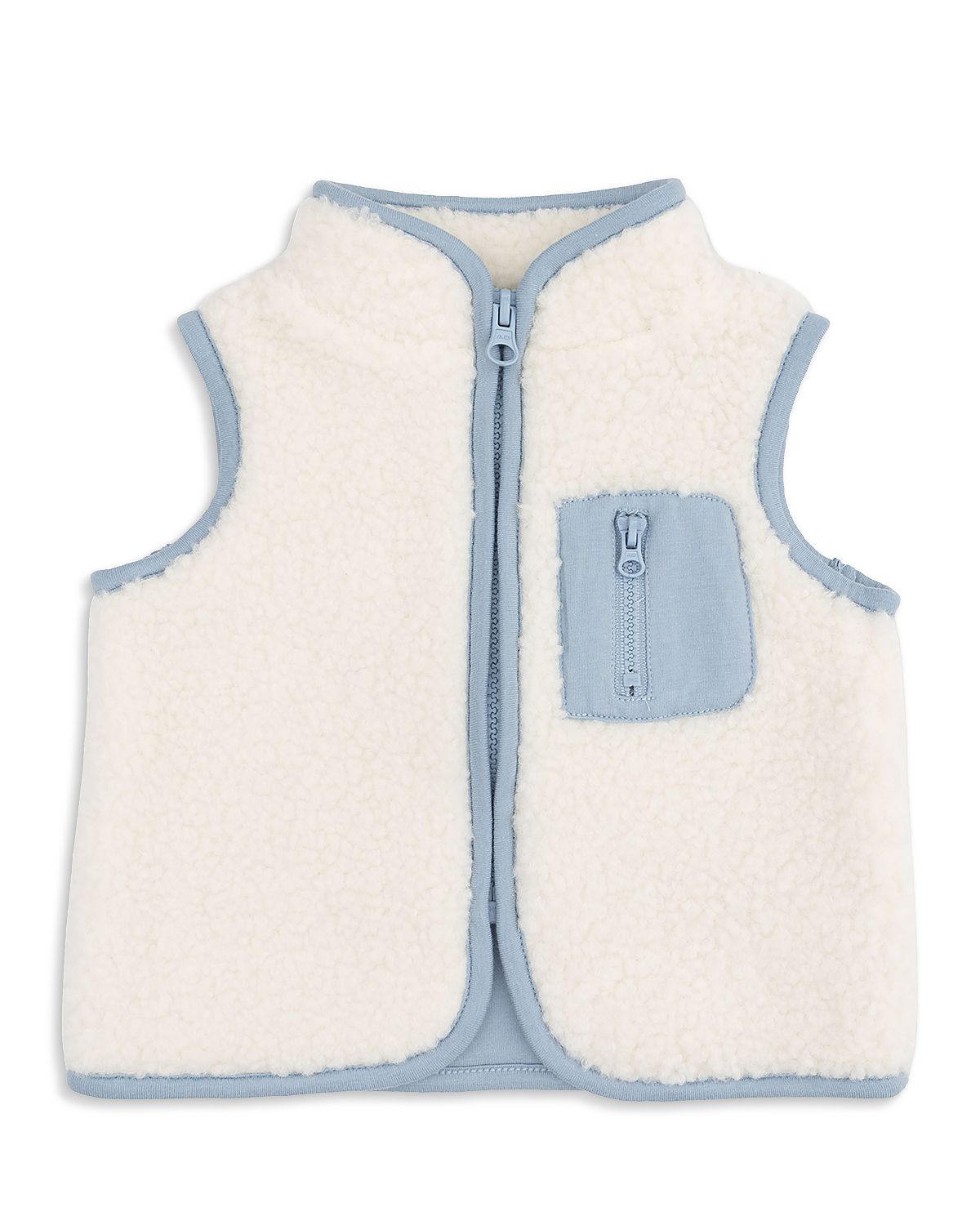 Angel Dear Boys' Sherpa Zip Front Vest - Baby