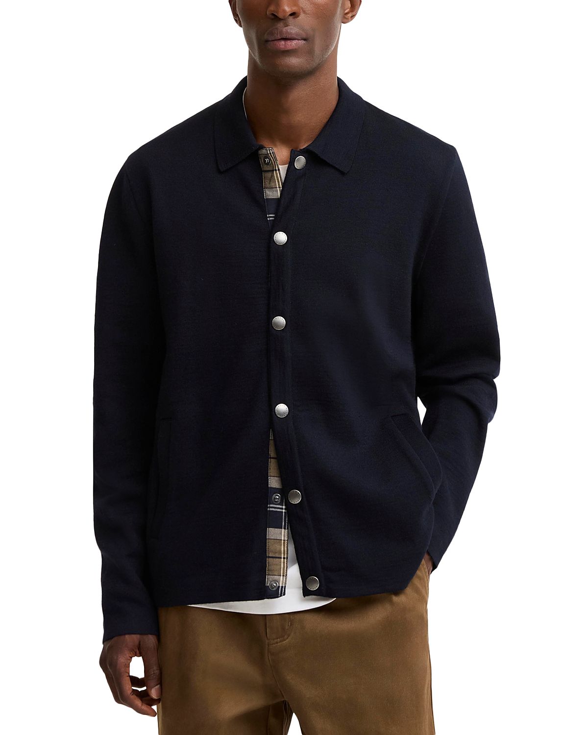 Barbour Florcombe Cotton & Wool Blend Knit Cardigan Sweater