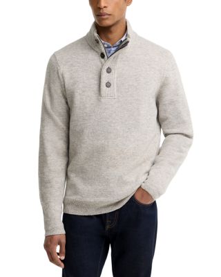 Essential Patch Wool Half Zip Sweater