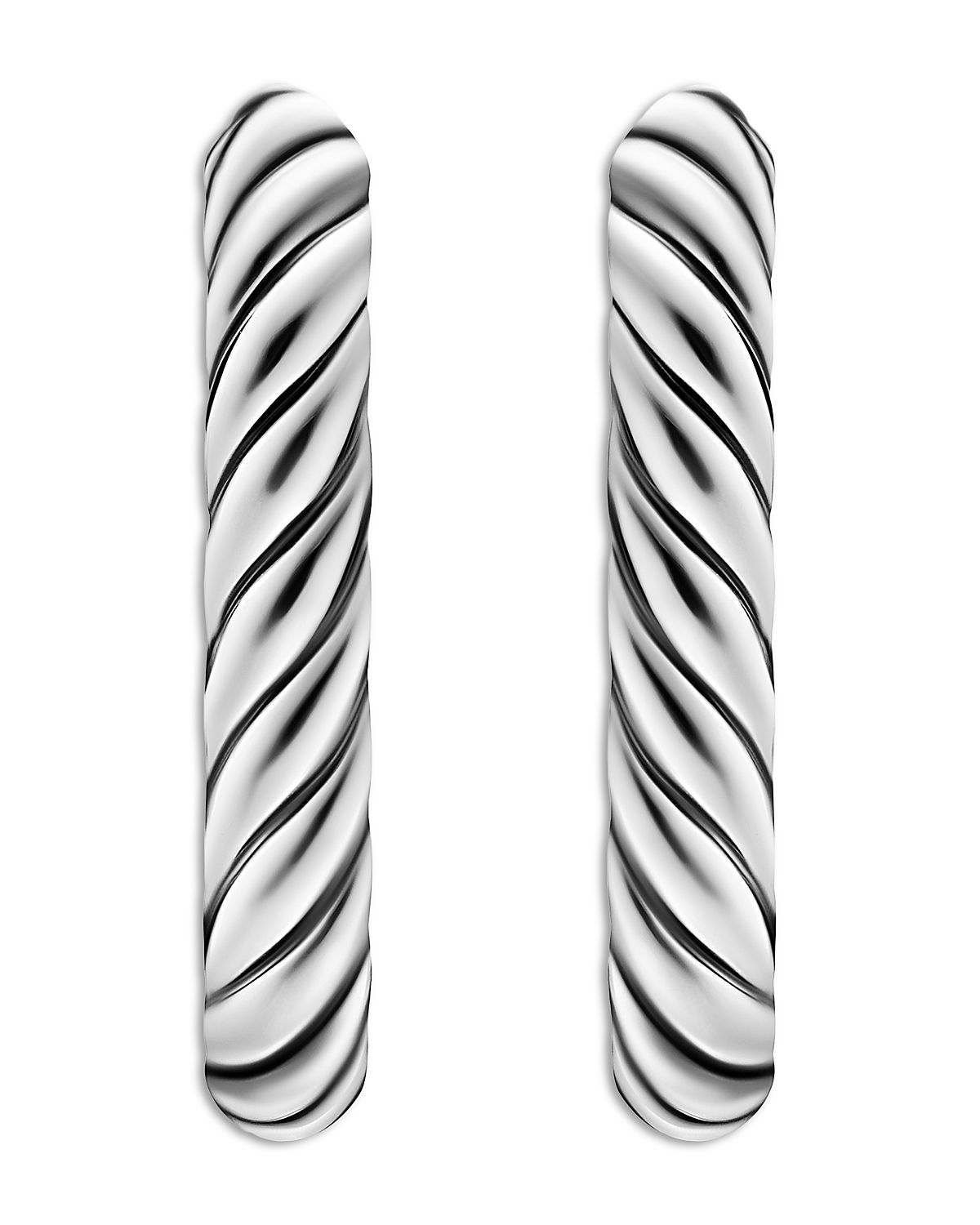 David Yurman Dy Madison Cable Hoop Earrings
