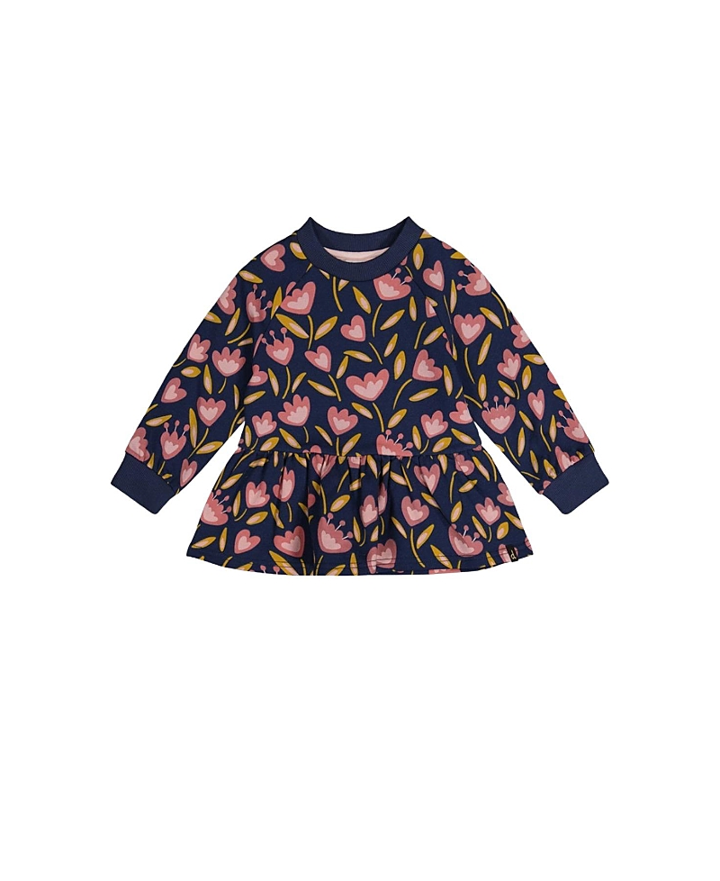 Deux par Deux Girls' French Terry Peplum Hem Raglan Sleeve Top - Baby
