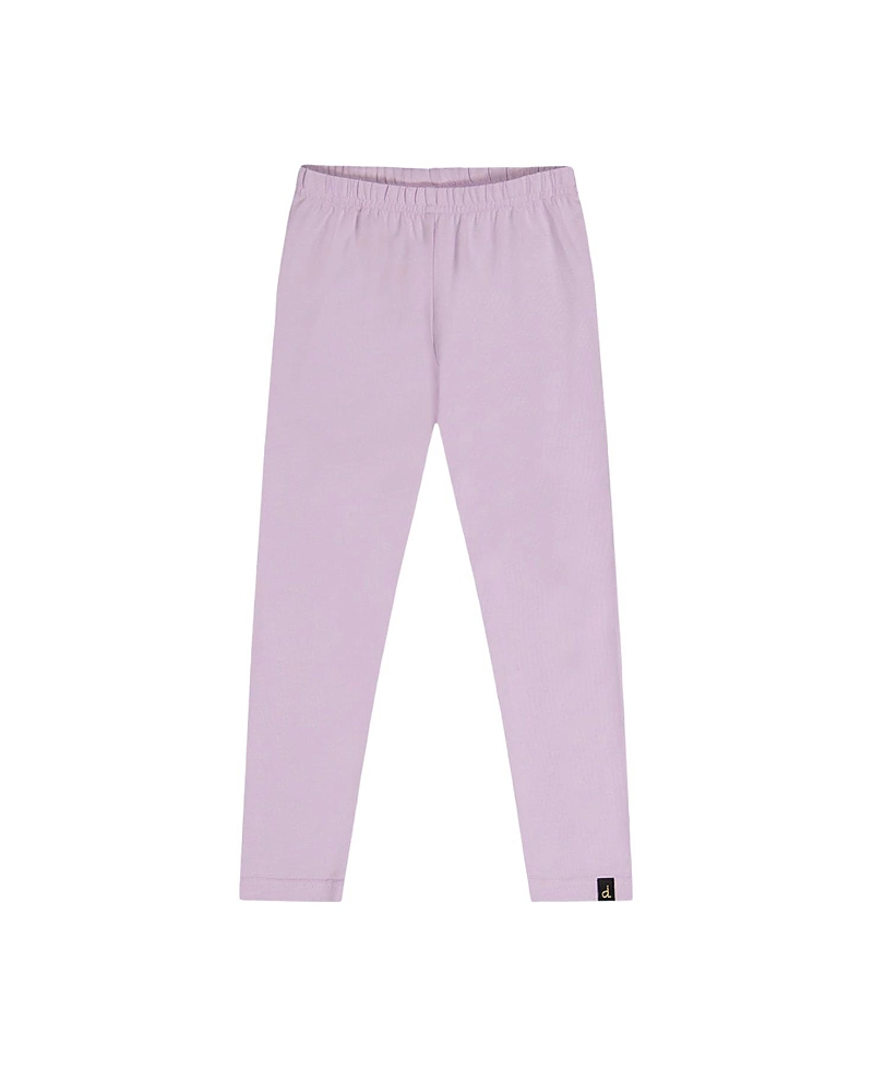 Deux par Deux Girls' Organic Cotton Back Pocket Elastic Waist Leggings - Little Kid