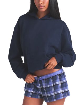 Skims Cotton Flannel Sleep Shorts