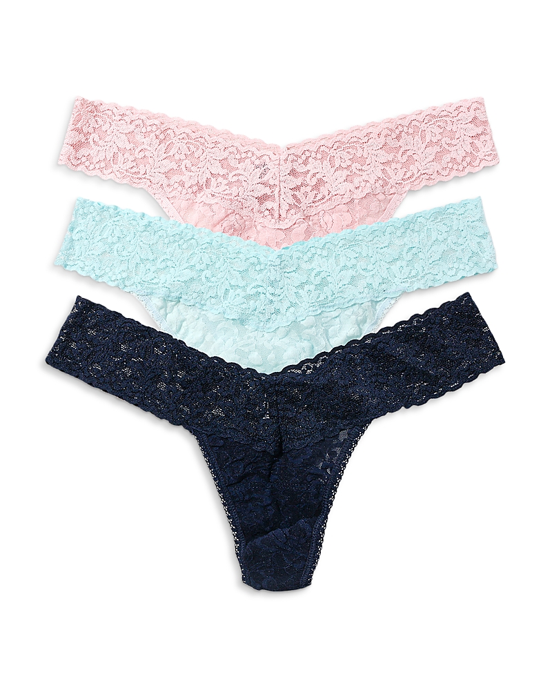 Hanky Panky Signature Lace Low Rise Thongs, Set of 3 · OS