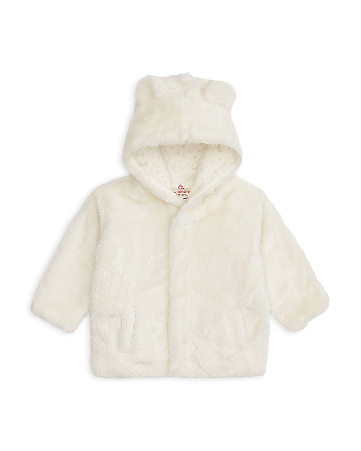 Magnetic Me Unisex Cloud Minky Bear Fleece Jacket - Baby