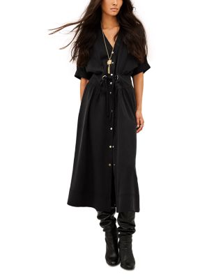 Parisa Drawstring Midi Dress