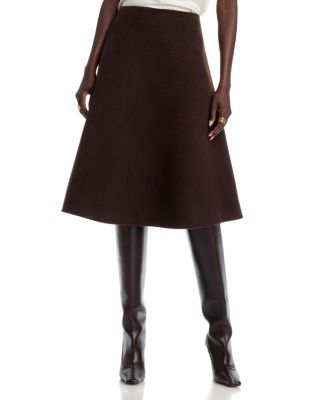 Vukina Wool Blend A Line Skirt