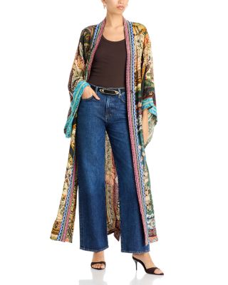 Aziza Long Silk Reversible Kimono