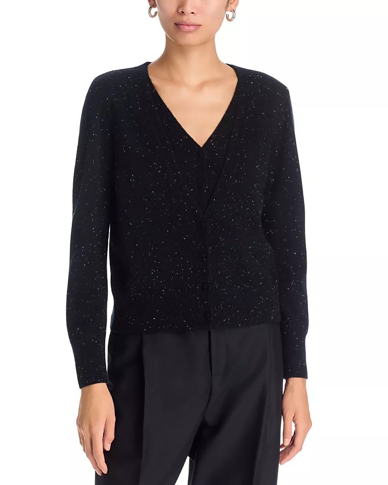 Kobi Halperin Heather Cashmere Donegal Fleck Cardigan