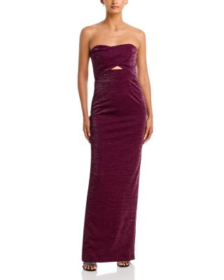 Jada Strapless Wrap Front Gown