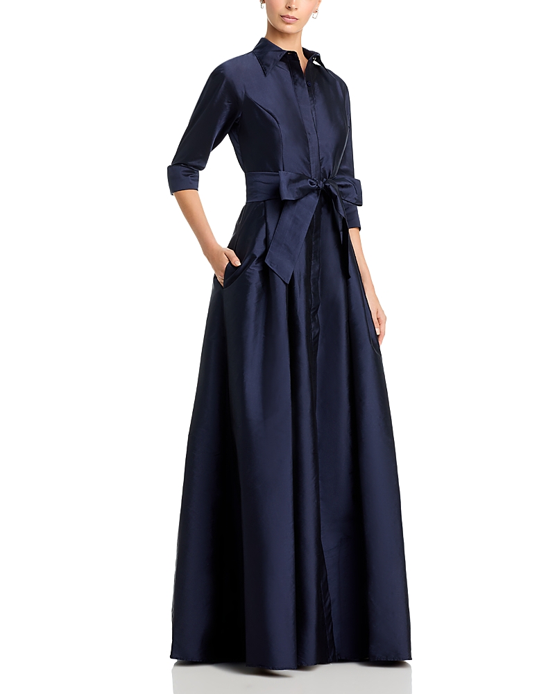 Teri Jon By Rickie Freeman Shirt Dress Gown