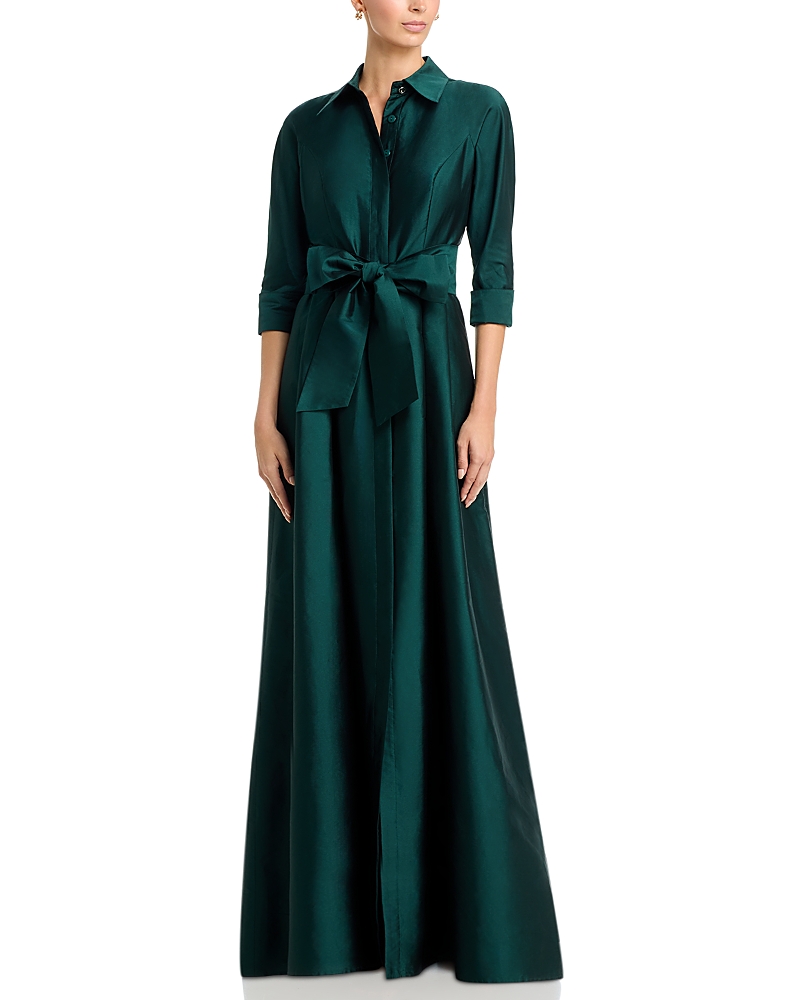 Teri Jon By Rickie Freeman Shirt Dress Gown
