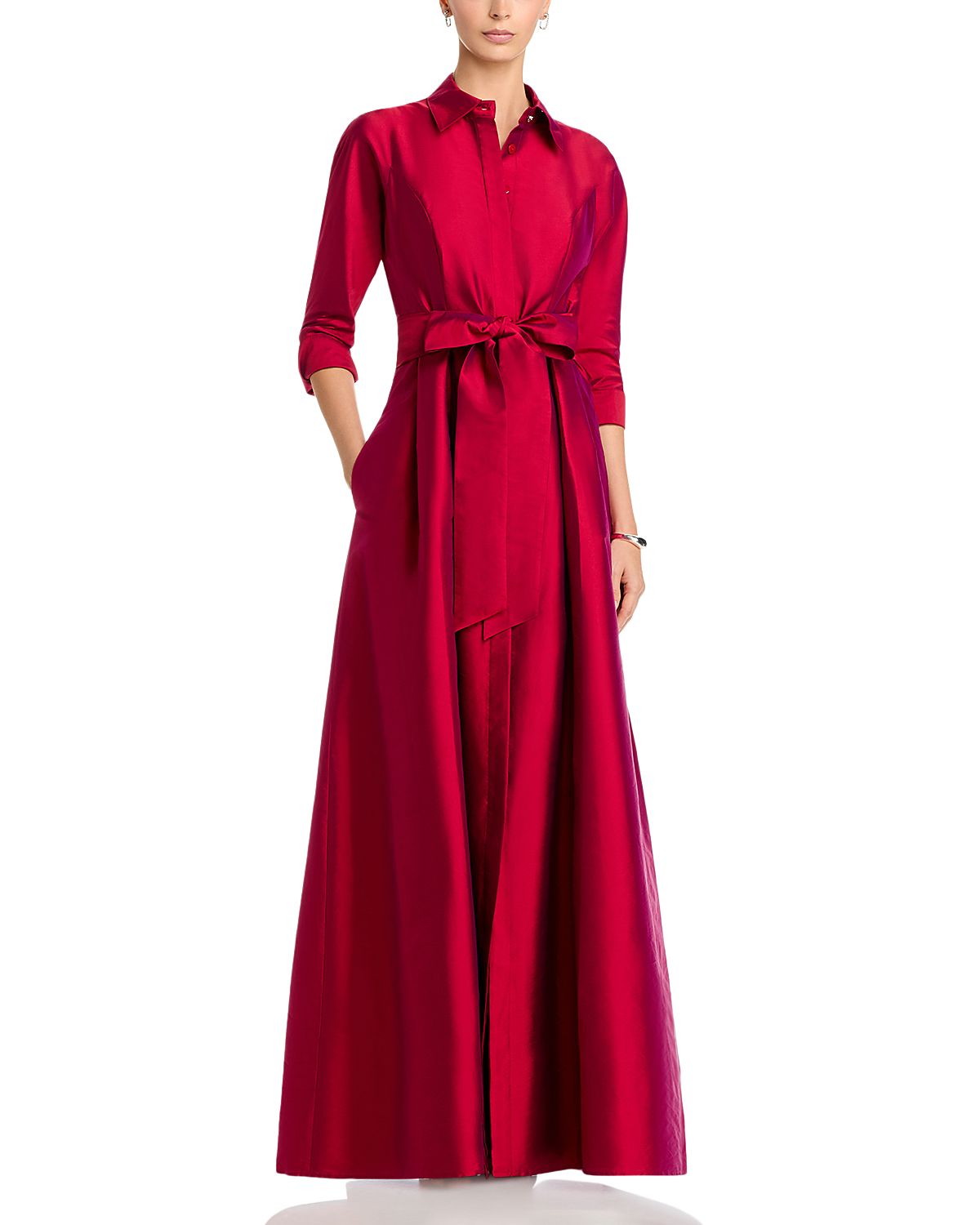 Teri Jon by Rickie Freeman Shirt Dress Gown