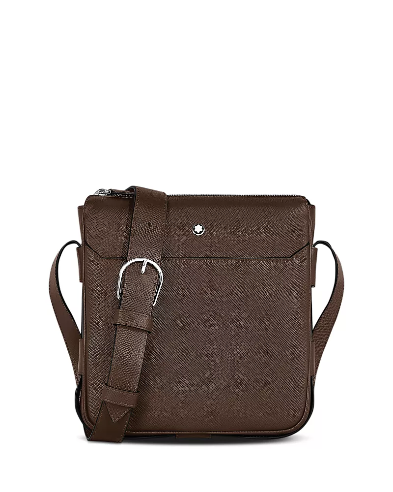 Montblanc Sartorial Leather Vertical Belt Messenger Bag