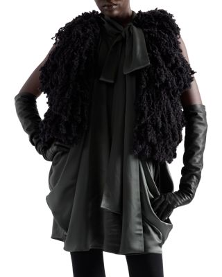 Faux Fur Open Front Vest
