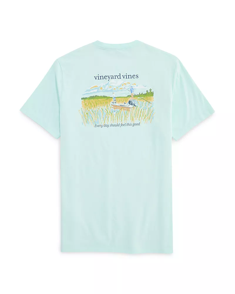 Vineyard Vines Everyday Marsh Sketch Cotton Pocket T-Shirt