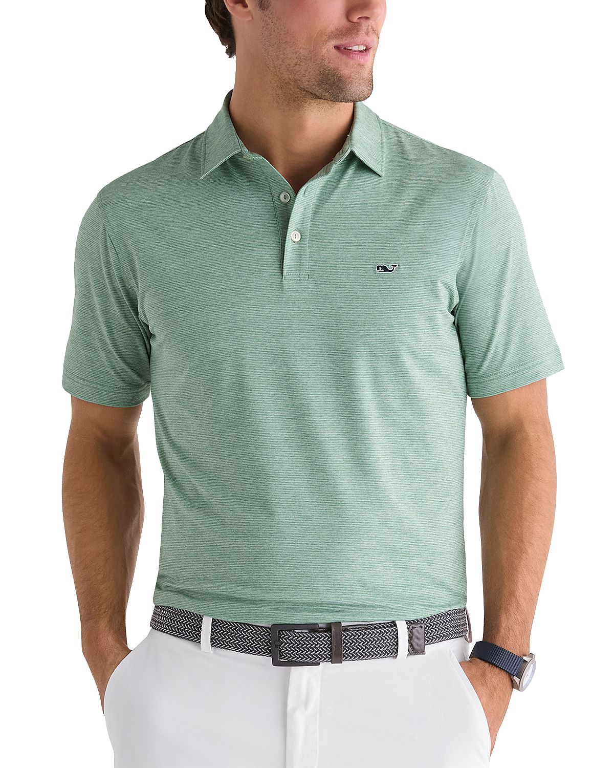 Vineyard Vines St. Jean Stripe Sankaty Regular Fit Polo Shirt