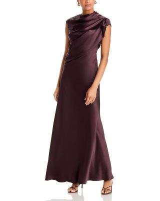 Saige Ruched Silk Dress