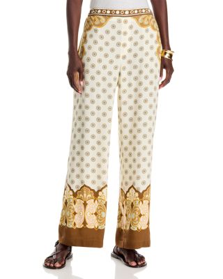 Club Printed Wide Leg Pants