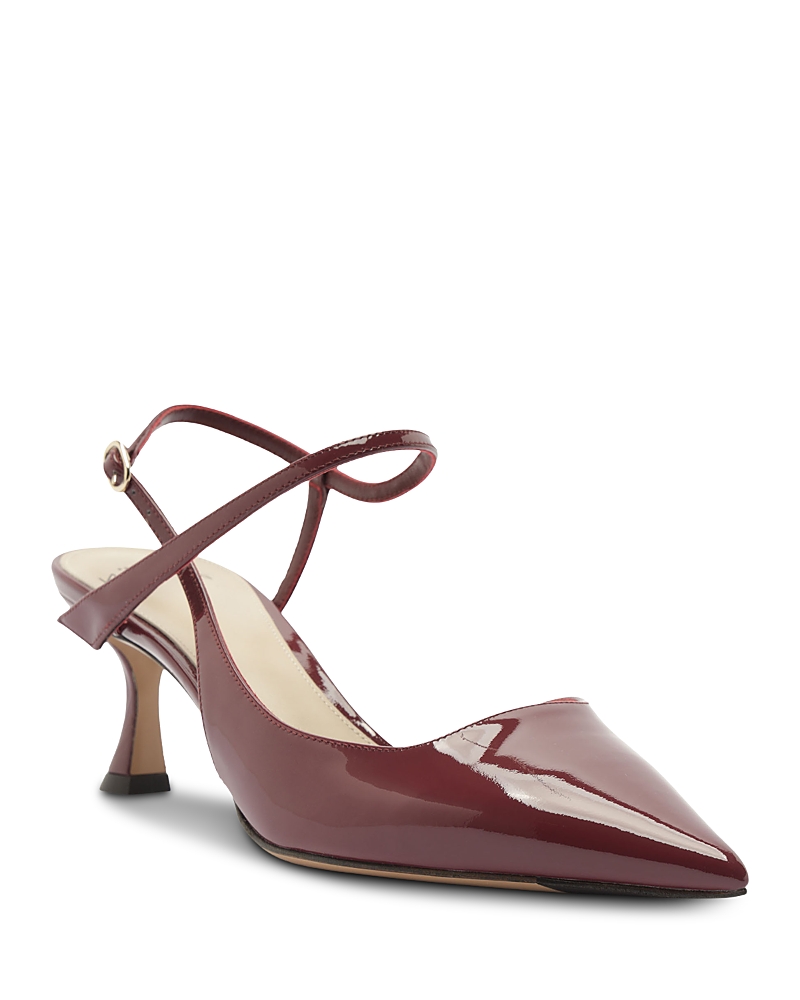 Alexandre Birman Women's Tita Wrap 60 Patent Leather Ankle Strap Pumps