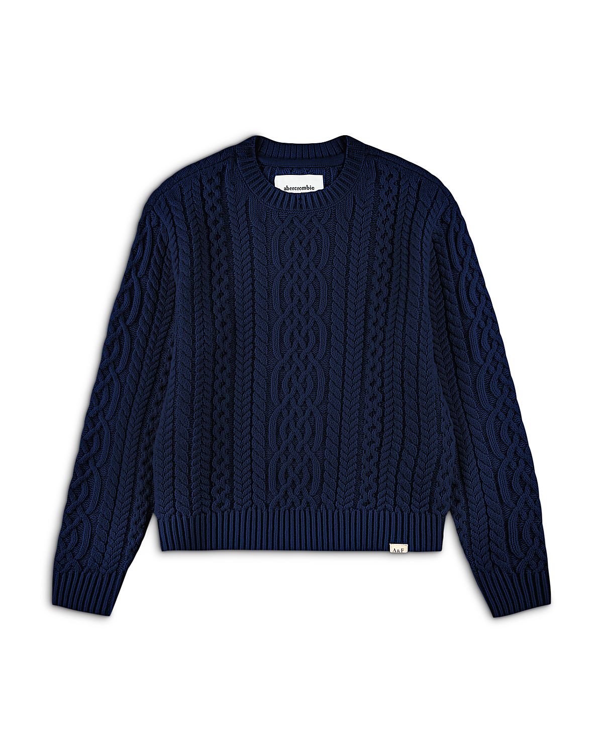 abercrombie kids Boys' Cable Crewneck Sweater - Big Kid