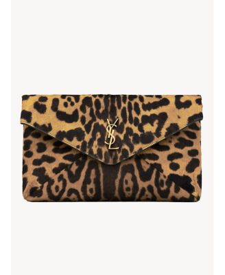 Cassandre Large Envelope Pouch in Pony Hair Leather