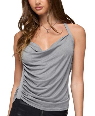 Edikted Zoha Ruched Cowl Neck Halter Top