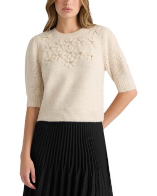 Flower Embroidered Sweater