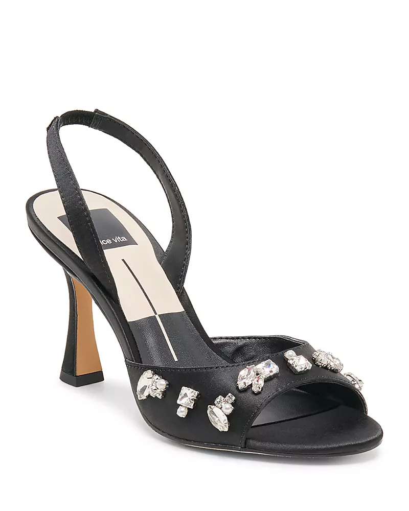 Dolce Vita Women's Raily Rhinestone High Heel Sandals