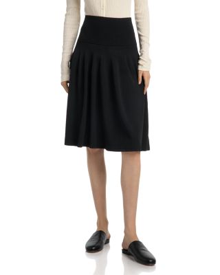 Wide Waist A Line Skirt