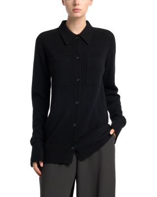 Cashmere Button Front Shirt