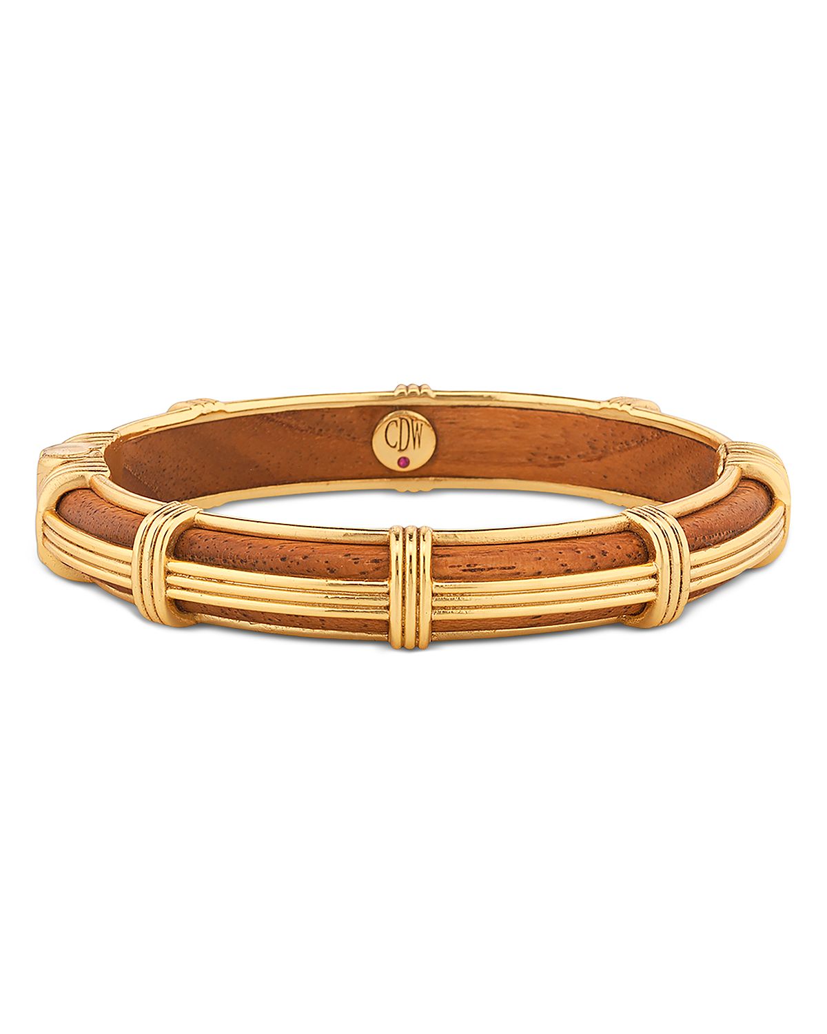 Capucine De Wulf Gaia Teak Petite Bangle Bracelet