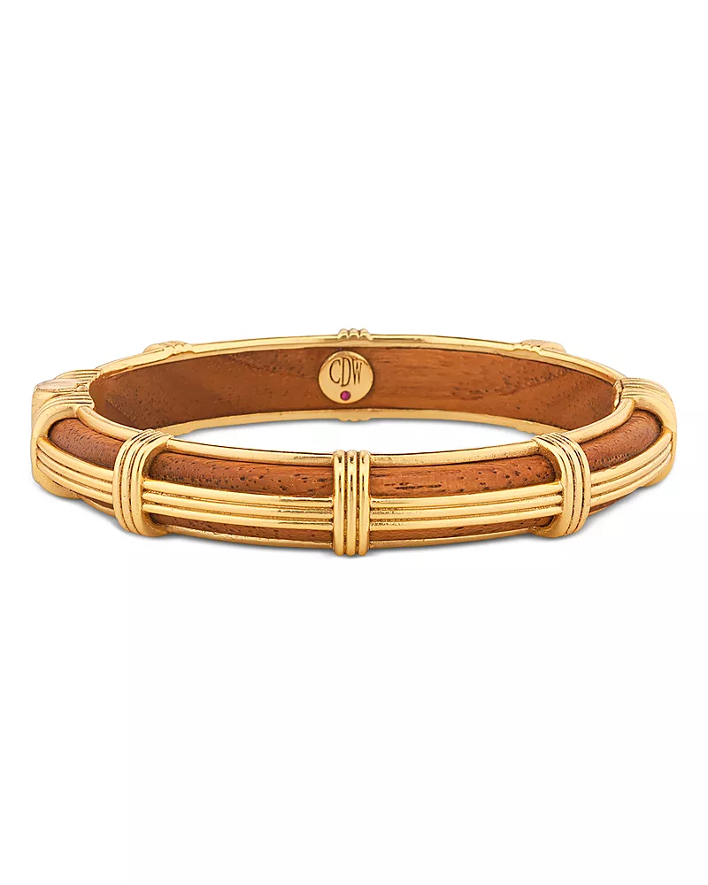 Capucine De Wulf Gaia Teak Petite Bangle Bracelet