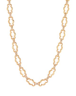 Capucine De Wulf Maharani Cubic Zirconia Petite Chain Necklace, 16