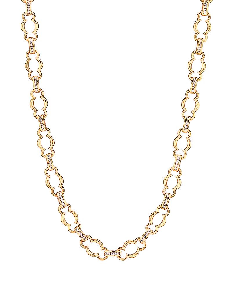Capucine De Wulf Maharani Cubic Zirconia Petite Chain Necklace, 16-18 · OS