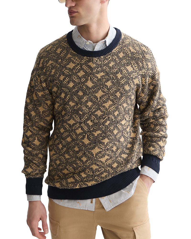 Scotch & Soda Jacquard Relaxed Knit Patterned Sweater