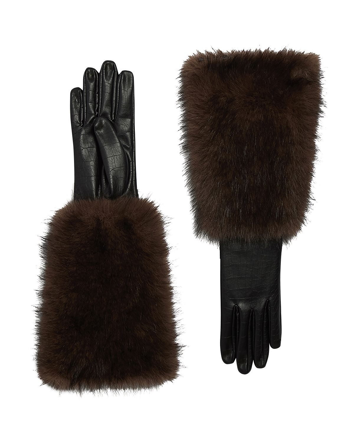 Apparis Robi Long Faux Fur Cuff Gloves