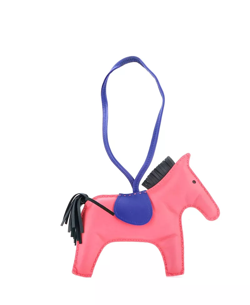 Pre-Owned HERMES Gm GriGri Rodeo Bag Charm Leather