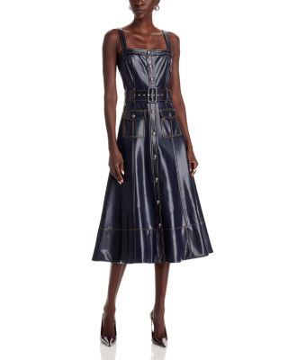 Vega Faux Leather Dress
