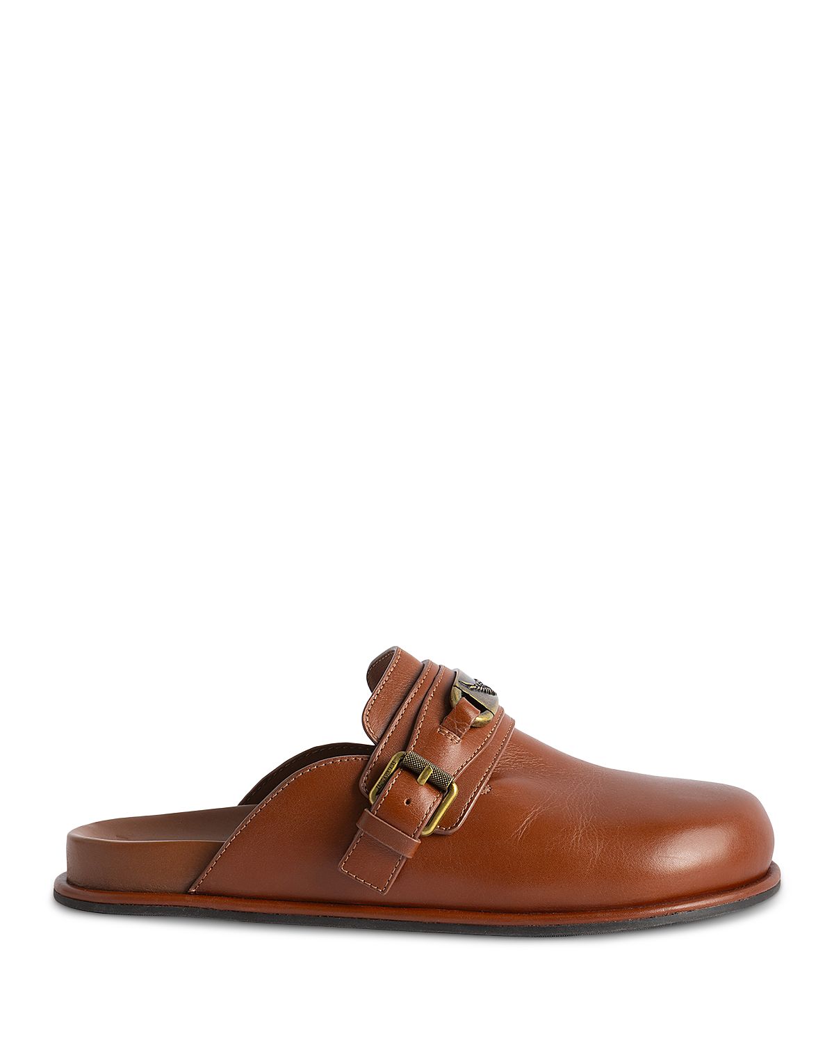 Zadig & Voltaire Women's Angie Leather Gourmette Chain Mules