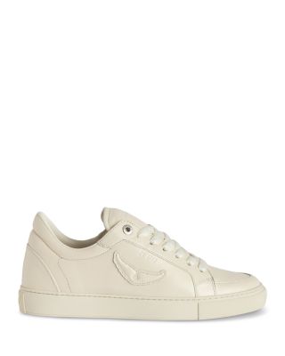 Women's Fly On Low Top Leather Sneakers