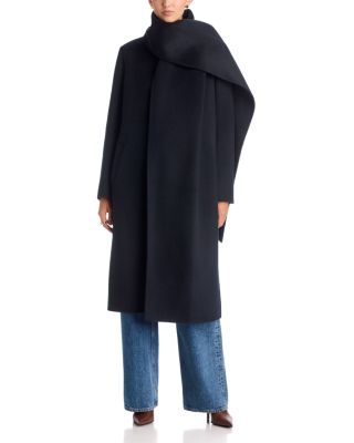 Olivia Wool Blend Coat with Scarf