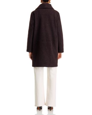 Fuzzy Textured Knit Coat - thumbnail 4