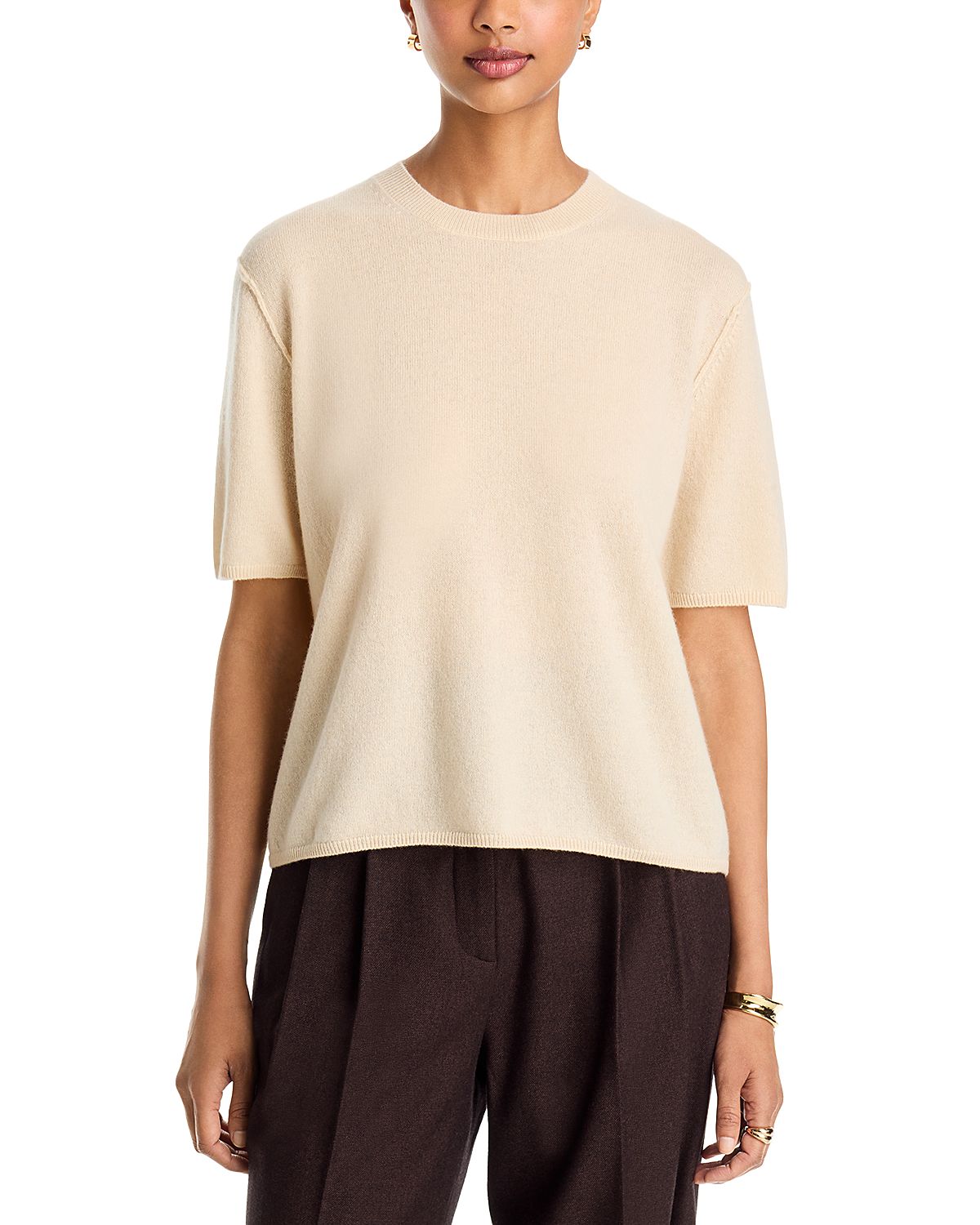 Majestic Filatures Cashmere Short Sleeve Crewneck Tee