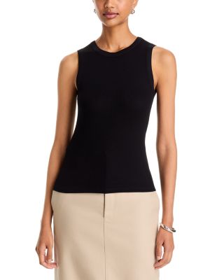 Soft Touch Rib Crewneck Tank Top
