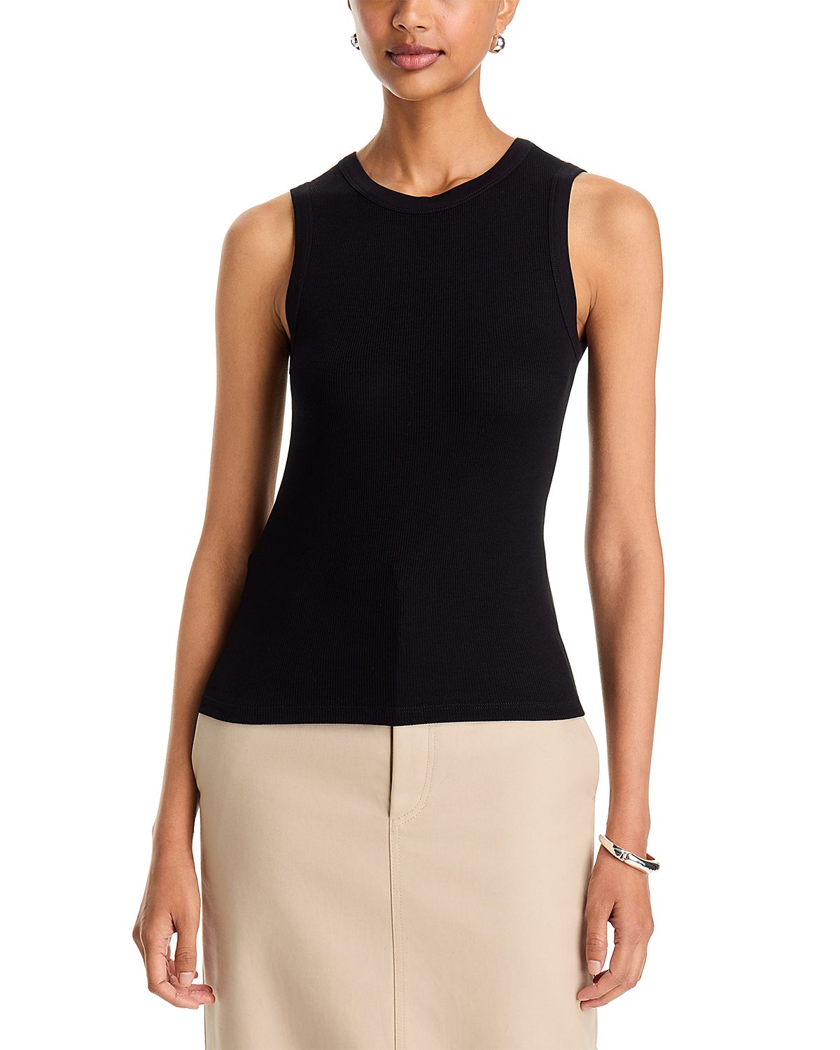 Majestic Filatures Soft Touch Rib Crewneck Tank Top
