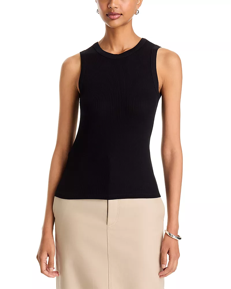 Majestic Filatures Soft Touch Rib Crewneck Tank Top