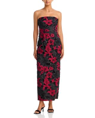 Orion Embellished Lace Strapless Dress