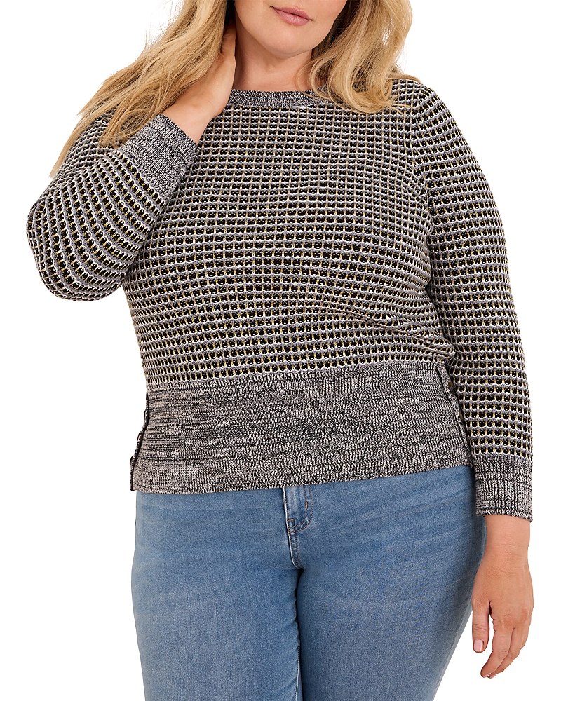 Nic+zoe Plus Marled Tuck Sweater